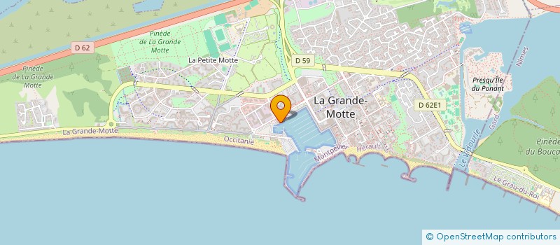 localisation de l'entreprise YACHTING PASSION à LA GRANDE-MOTTE