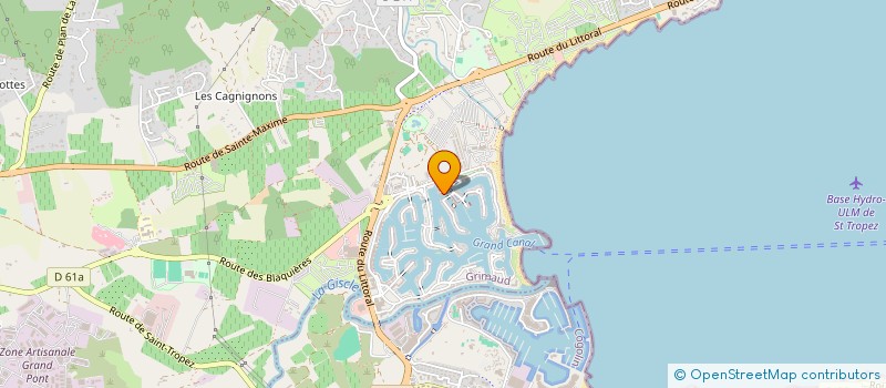localisation de l'entreprise YACHTING SERVICE SAINT TROPEZ à GRIMAUD