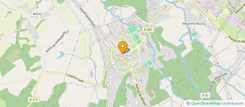 localisation de l'entreprise YACIN BEN à MOURENX