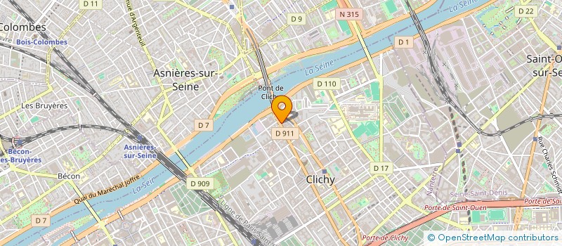 localisation de l'entreprise YACINE COIFFURE à CLICHY