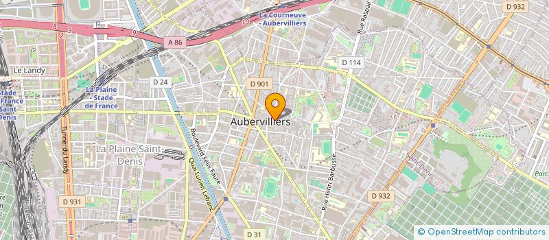 localisation de l'entreprise YACINE.COM à AUBERVILLIERS