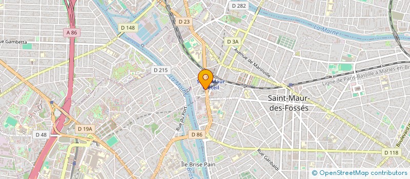 localisation de l'entreprise YACK - CONDUITE CLUB à SAINT-MAUR-DES-FOSSES