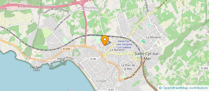 localisation de l'entreprise YACK ENERGIE à SAINT-CYR-SUR-MER