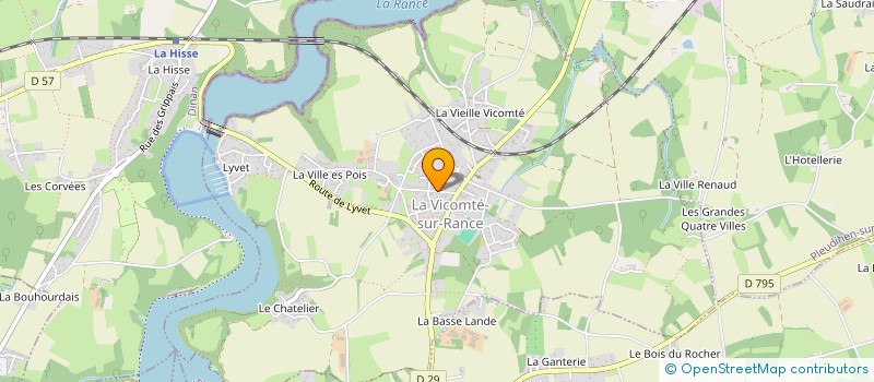 localisation de l'entreprise YACLM à LA VICOMTE-SUR-RANCE
