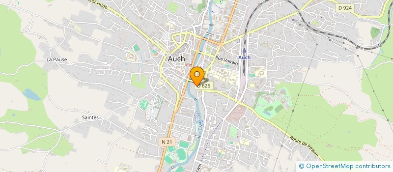 localisation de l'entreprise YACO à AUCH
