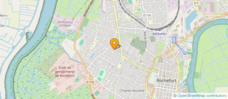 localisation de l'entreprise YACO  ROCHEFORT