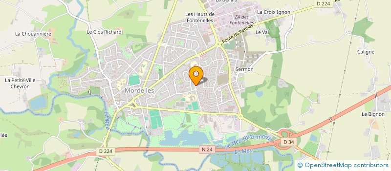 localisation de l'entreprise YACO INVEST  MORDELLES