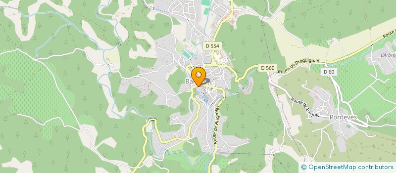 localisation de l'entreprise YACONO à BARJOLS