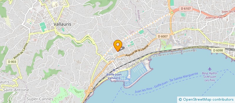 localisation de l'entreprise YACOUB CORP à VALLAURIS