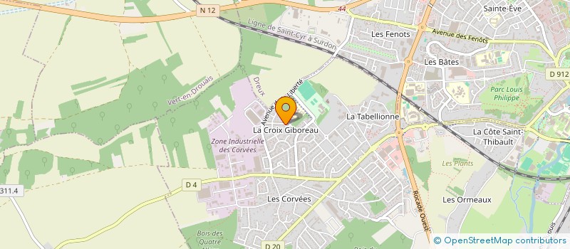 localisation de l'entreprise YAD ELEC SERVICES 28 à VERNOUILLET