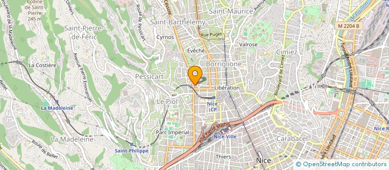 localisation de l'entreprise YAD INVEST à NICE