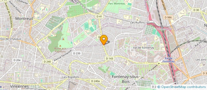 localisation de l'entreprise YADA  FONTENAY-SOUS-BOIS