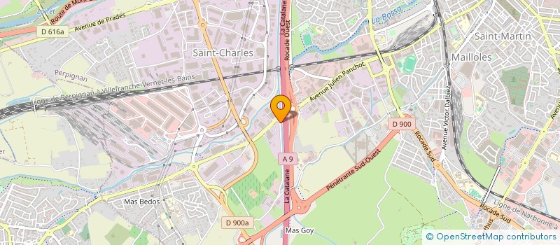 localisation de l'entreprise YADA HOLDING  PERPIGNAN