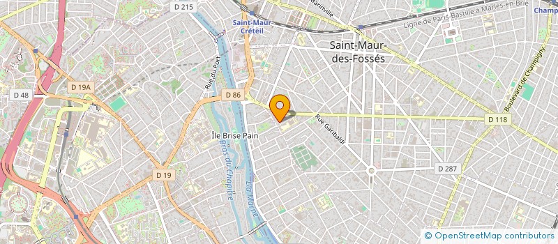 localisation de l'entreprise YADA22 à SAINT-MAUR-DES-FOSSES