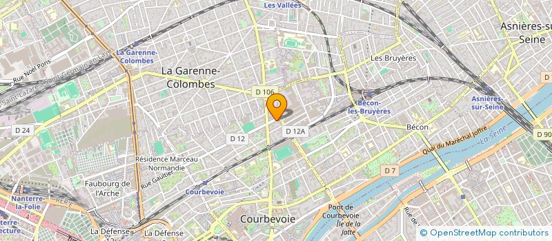 localisation de l'entreprise YADAAN à COURBEVOIE