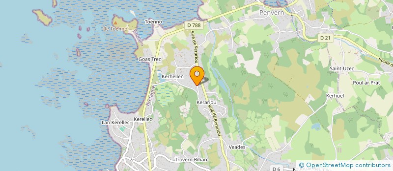 localisation de l'entreprise YADALETO  TREBEURDEN