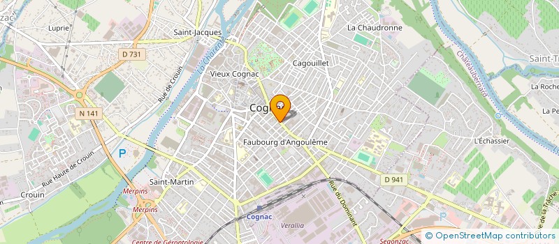 localisation de l'entreprise YADE à COGNAC
