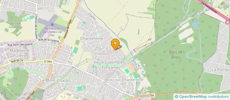 localisation de l'entreprise YADEAM à CHELLES