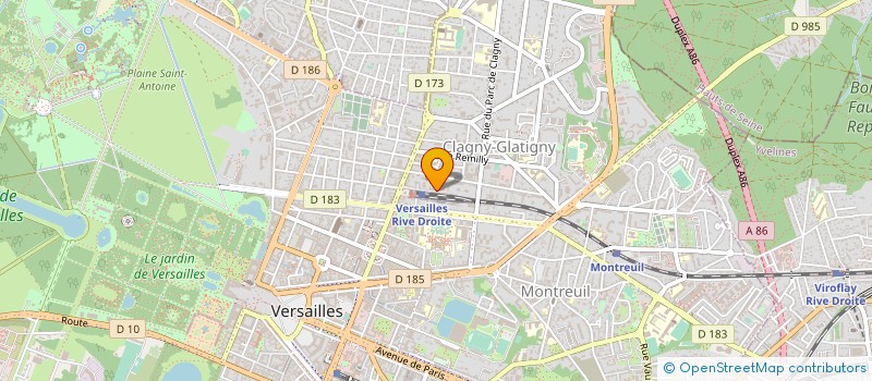 localisation de l'entreprise YADEOS à VERSAILLES