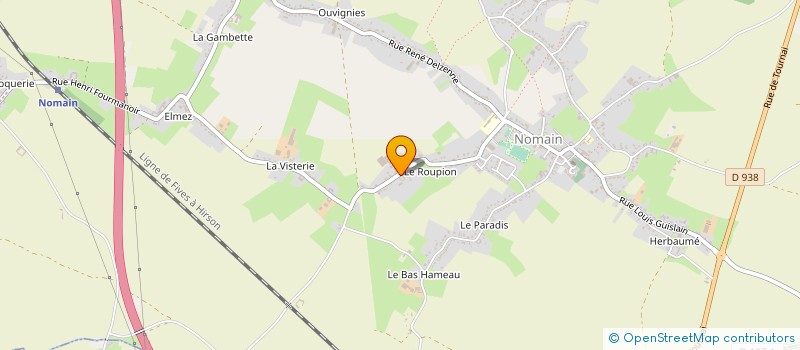 localisation de l'entreprise YADERES ESPACES VERTS  NOMAIN