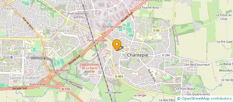 localisation de l'entreprise YADLA'VIE  CHANTEPIE