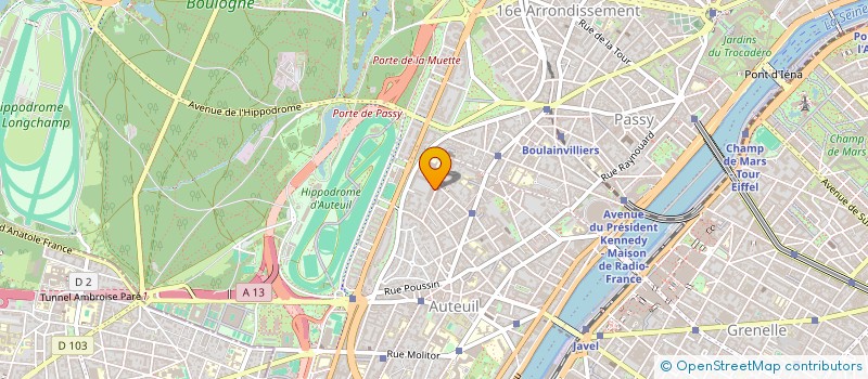 localisation de l'entreprise YAELCO  PARIS 16