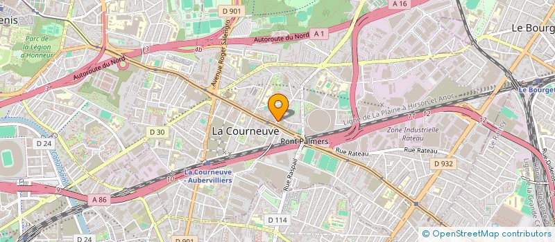 localisation de l'entreprise YAELLA à LA COURNEUVE