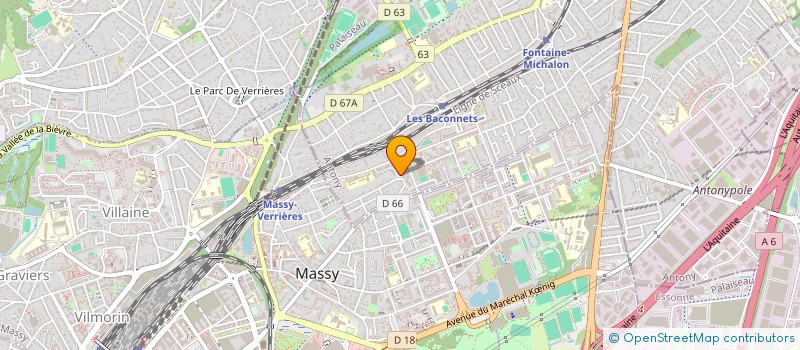 localisation de l'entreprise YAF IMMO à ANTONY