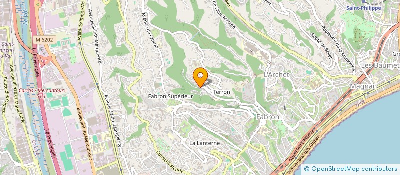 localisation de l'entreprise YAF KINE à NICE