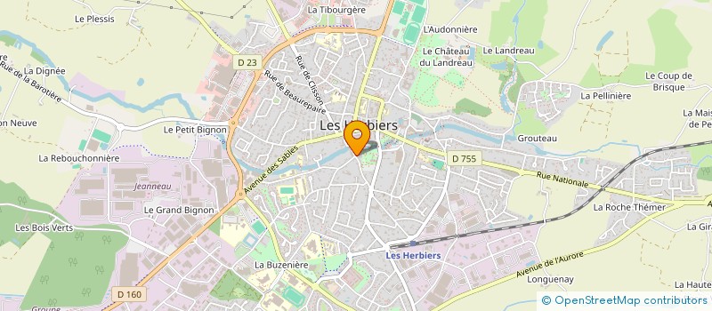 localisation de l'entreprise YAG  LES HERBIERS