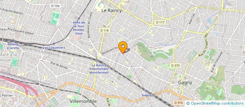 localisation de l'entreprise YAG'UP CONSULTING à GAGNY