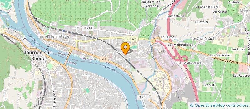 localisation de l'entreprise YAGATHENIS  TAIN-L'HERMITAGE