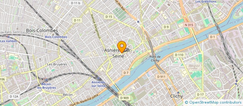 localisation de l'entreprise YAGU CONCEPTION à ASNIERES-SUR-SEINE