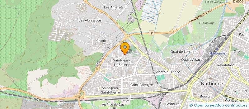 localisation de l'entreprise YAGUE IMMO  NARBONNE
