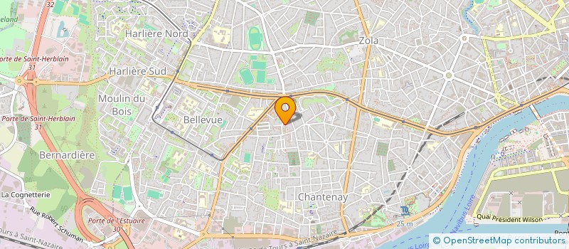 localisation de l'entreprise YAH.CAB 44 à NANTES