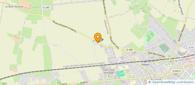 localisation de l'entreprise YAH-PROD  VALLIQUERVILLE