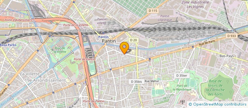 localisation de l'entreprise YAHALOMIM  PANTIN