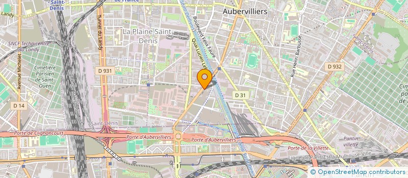 localisation de l'entreprise YAINUP EUROPE à AUBERVILLIERS