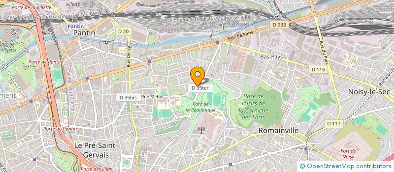 localisation de l'entreprise YAIR  PANTIN