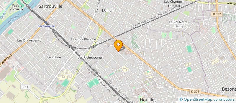 localisation de l'entreprise YAJADE à HOUILLES