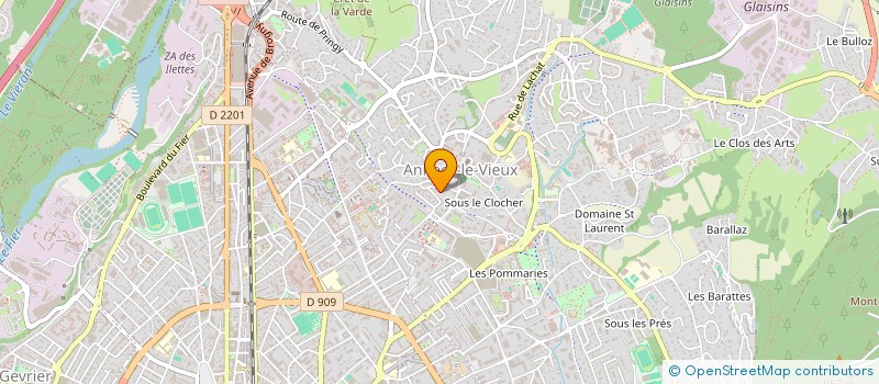 localisation de l'entreprise YAK'S à ANNECY