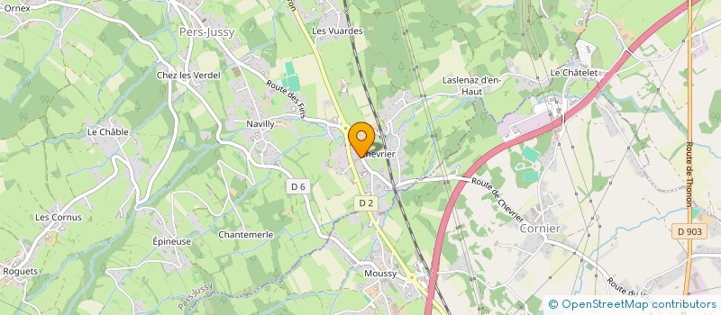 localisation de l'entreprise YAKA CAFE DE CHEVRIER  PERS-JUSSY