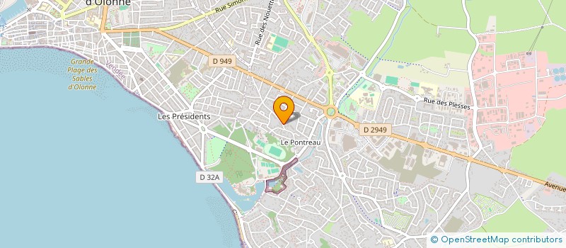 localisation de l'entreprise YAKA ESTATE  LES SABLES-D'OLONNE