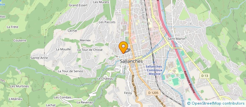 localisation de l'entreprise YAKA PONCHAUD  SALLANCHES