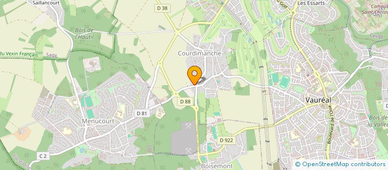 localisation de l'entreprise YAKA  RENOV'  COURDIMANCHE