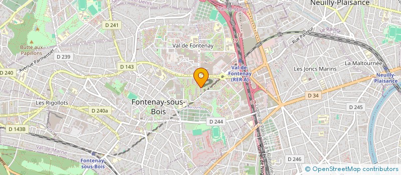 localisation de l'entreprise YAKAMOZ à FONTENAY-SOUS-BOIS
