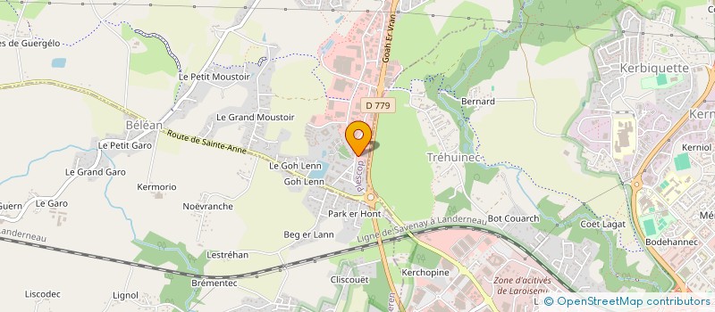localisation de l'entreprise YAKAPARK à PLESCOP