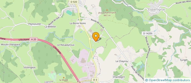 localisation de l'entreprise YAKAPRO à UZERCHE