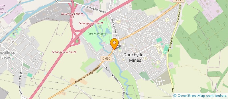 localisation de l'entreprise YAKATENTEH à DOUCHY-LES-MINES