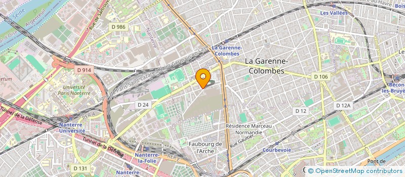 localisation de l'entreprise YAKI-SUSHI à LA GARENNE-COLOMBES